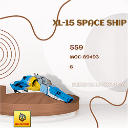 MOC Factory 89493 Space XL-15 Space Ship