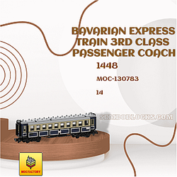 MOC Factory 130783 Technician Bavarian Express Train 3rd Class Passenger Coach