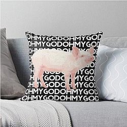 Shane Dawson Pig Oh my God T-shirt Throw Pillow RB1207