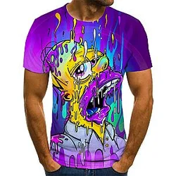 The Simpson Cartoon Characters 3D Print T-shirts