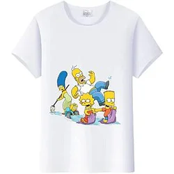 The Simpsons Family Cleaning Cartoon T-shirts