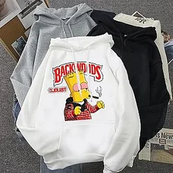 The Simpson Bart Funny Cartoon Characters Long Sleeves Hoodies