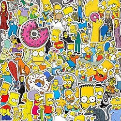 10/30/50PCS Simpson Family Cartoon Comedy Stickers