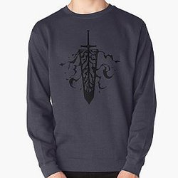 Demon Slayer Sword Black, Black Clover Pullover Sweatshirt RB2611