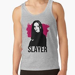 Faith the Slayer - Wine Red with Black Text (BtVS) Tank Top RB2611