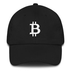 Bitcoin Merch - Bitcoin Logo Black Baseball Cap