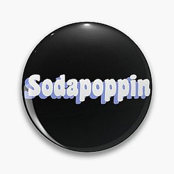 Sodapoppin Pins - Light Blue Sodapoppin Trendy Pin RB1706