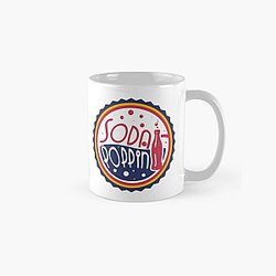 Sodapoppin Mugs - Sodapoppin Retro Soda Pop Bottle Cap Red Classic Mug RB1706