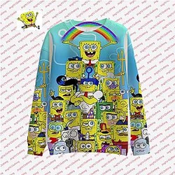 Spongebob Cartoon 3D Print Long-sleeve Shirts