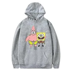 SpongeBob Patrick Star Friend Cartoon Print Hoodies