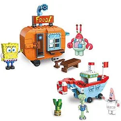 Cartoon SpongeBob SquarePants Characters Building Block Kit