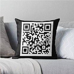 spy ninja qr code Throw Pillow RB1810