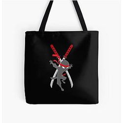 Spy ninja black All Over Print Tote Bag RB1810