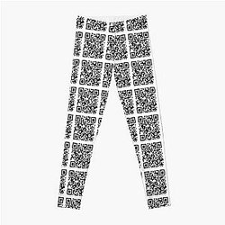 spy ninja qr code Leggings RB1810