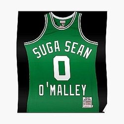 Suga Sean O'malley Basketball Jersey Sticker Poster RB2709