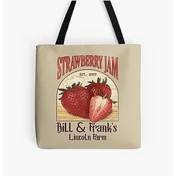 Bill and Frank Strawberry Jam - The last of us All Over Print Tote Bag RB0208