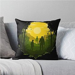 Ellie and Joel - Last of Us Throw Pillow RB0208