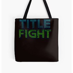 Title Fight Floral Green All Over Print Tote Bag RB2411