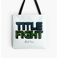 Title Fight Floral Green All Over Print Tote Bag RB2411