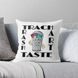 Trash taste Throw Pillow RB2709