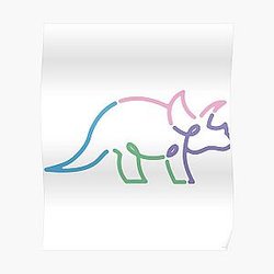 The Try Guys Posters - The  Try Guys Triceratops    Poster RB2510