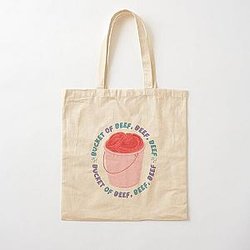 The Try Guys Bags - The Try Guys - Bucket of beef beef beef  Cotton Tote Bag RB2510