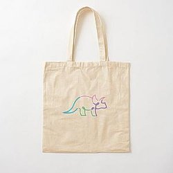 The Try Guys Bags - The Try Guys Triceratops - Glowing Effect Cotton Tote Bag RB2510